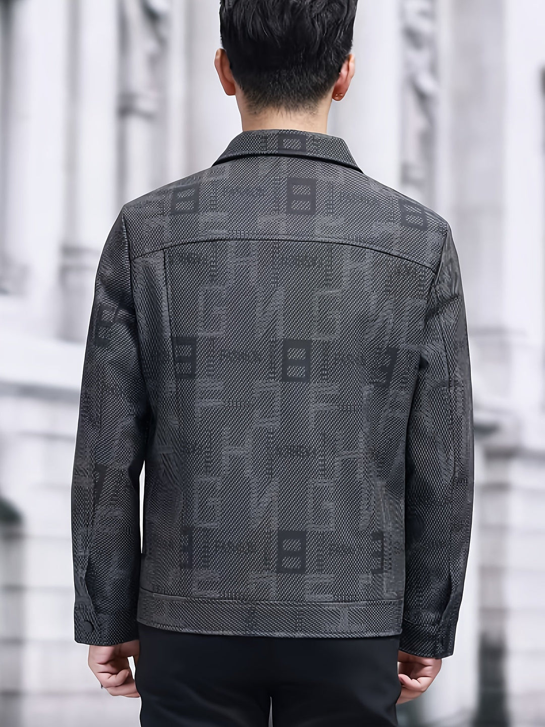 Fletcher | Men's Patterned Trucker Jacket