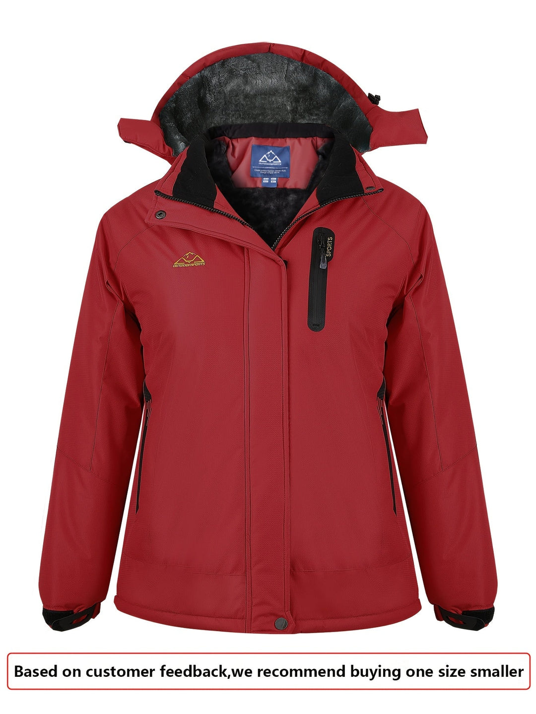 Marisol | Women's Fleece-Lined Hooded Waterproof Ski Jacket