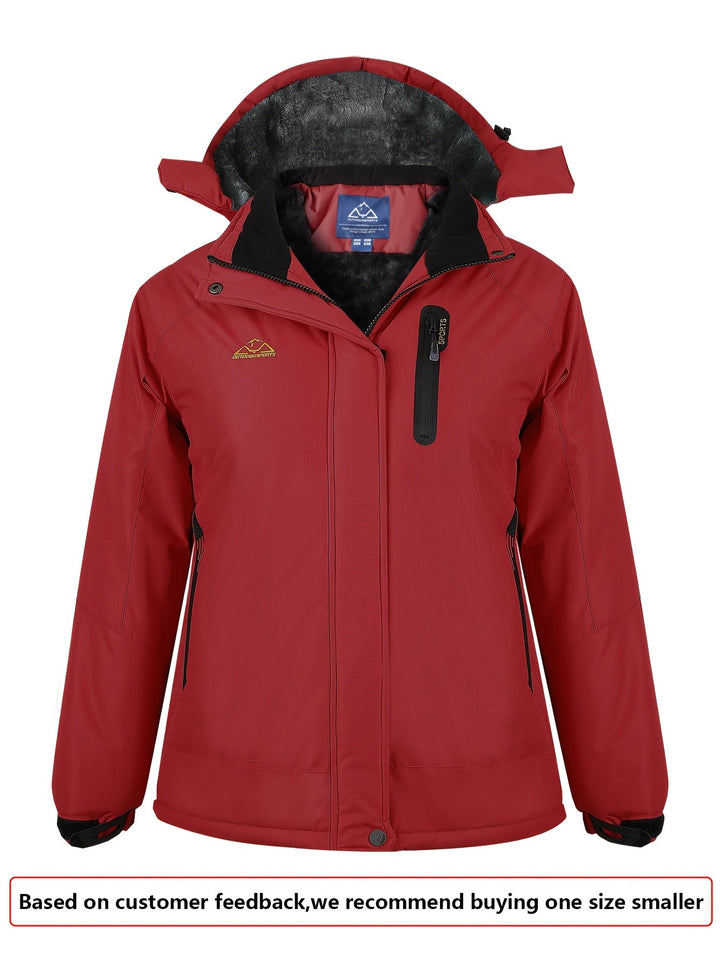 Marisol | Women's Fleece-Lined Hooded Waterproof Ski Jacket