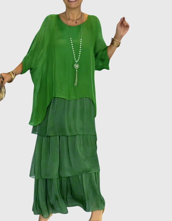 Boho Tiered Casual Flowy Summer Maxi Dress