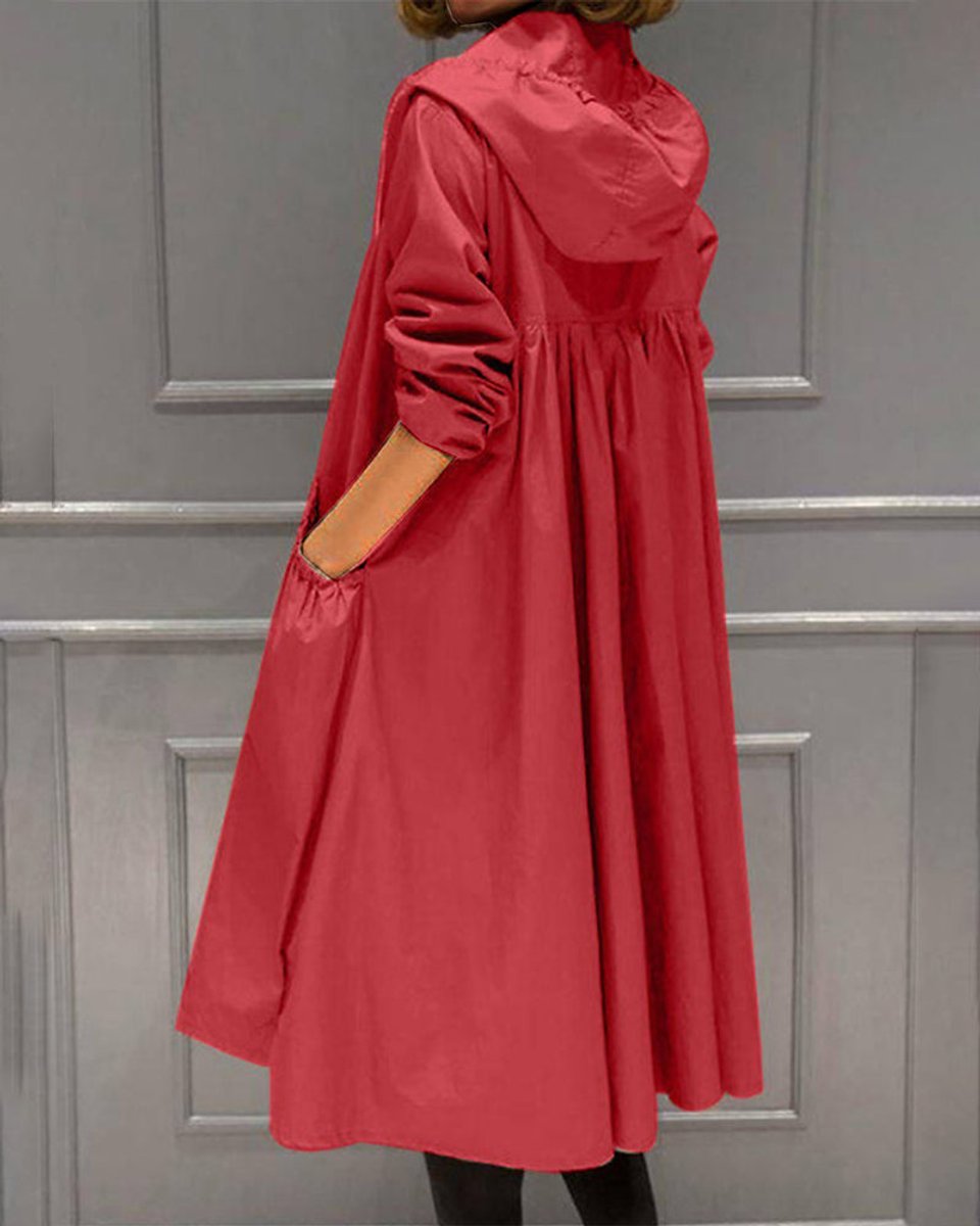 Henrietta | Women's Hooded Zip Front Waterproof Raincoat
