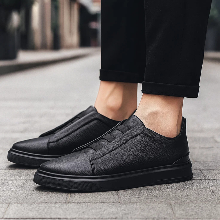 Leather Slip On Mens Casual Shoes - Smart Sneakers