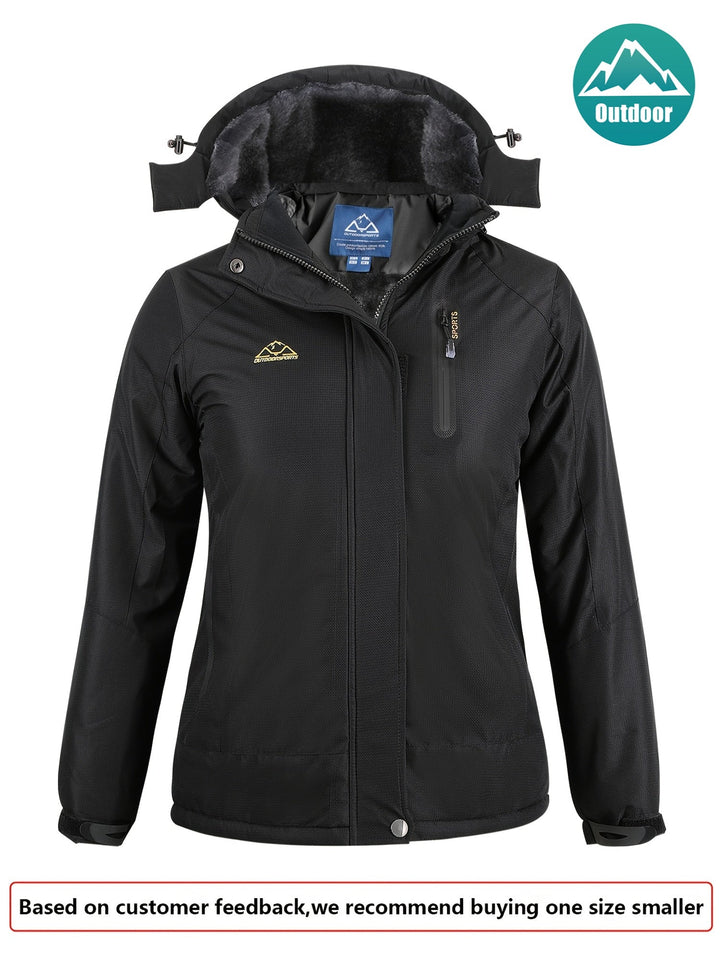 Marisol | Women's Fleece-Lined Hooded Waterproof Ski Jacket