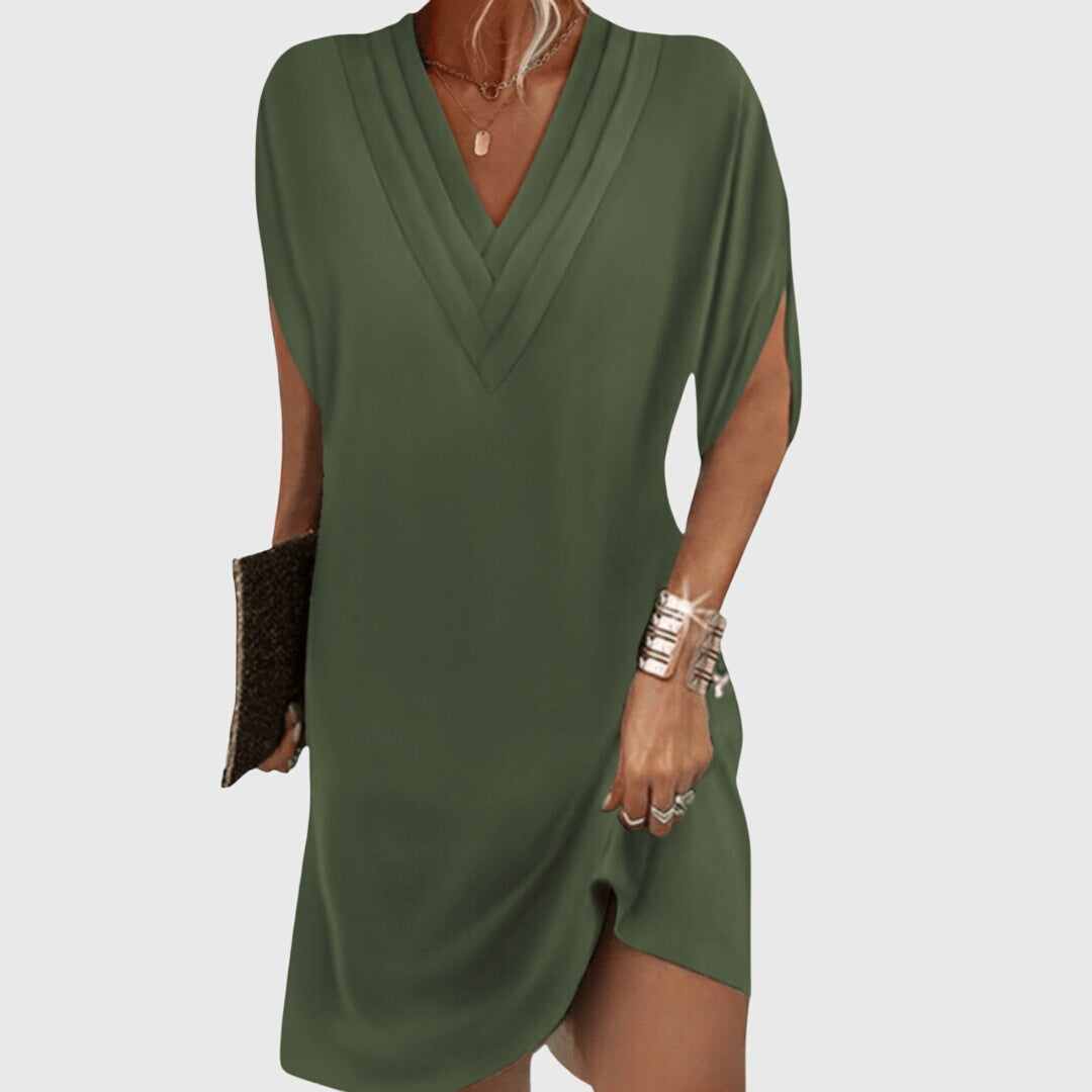 Women's Wrap Midi Dress Cocktail Evening