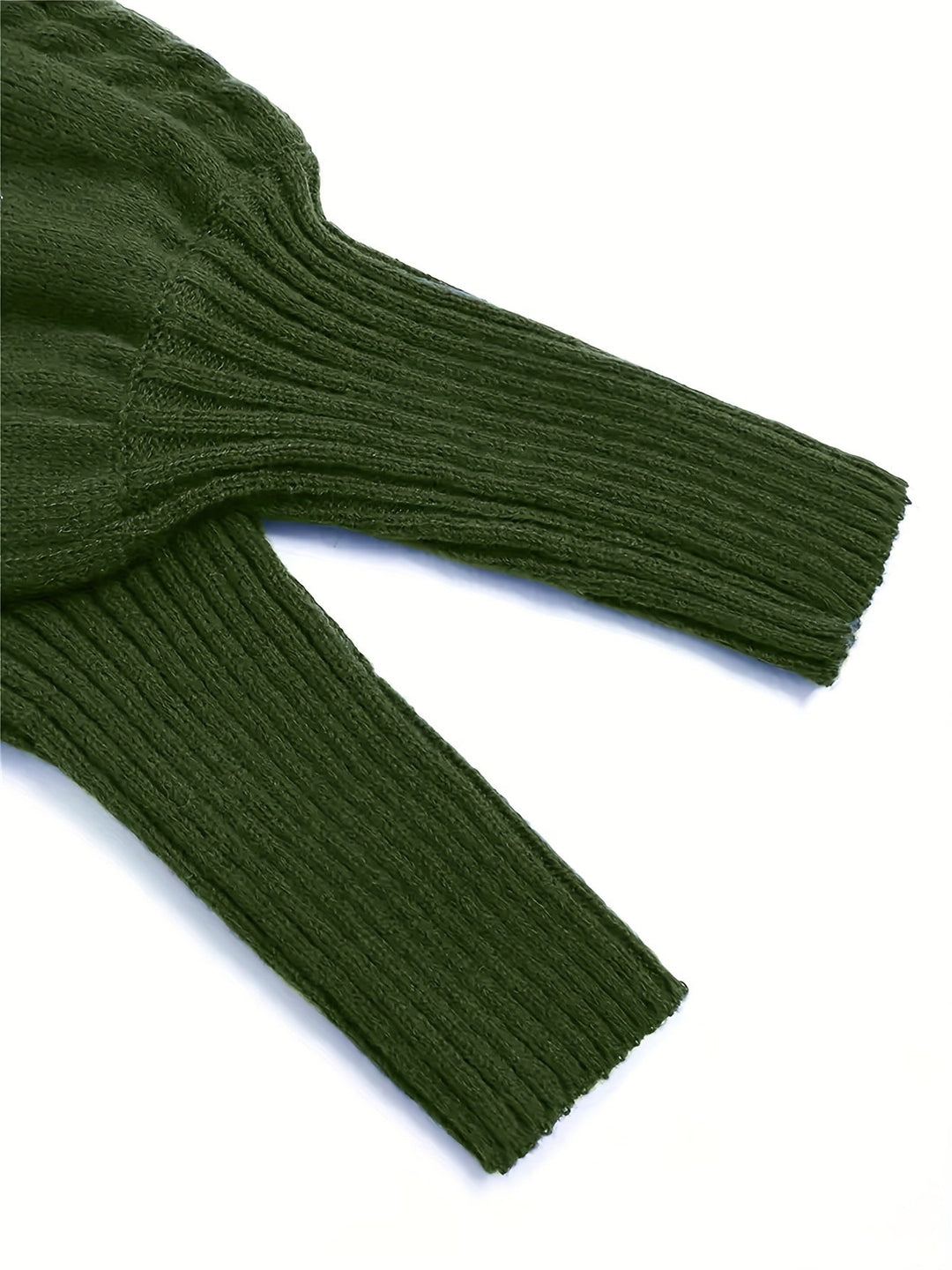 Isolde | Women's Puff Sleeve Mock Neck Cable Knit Sweater