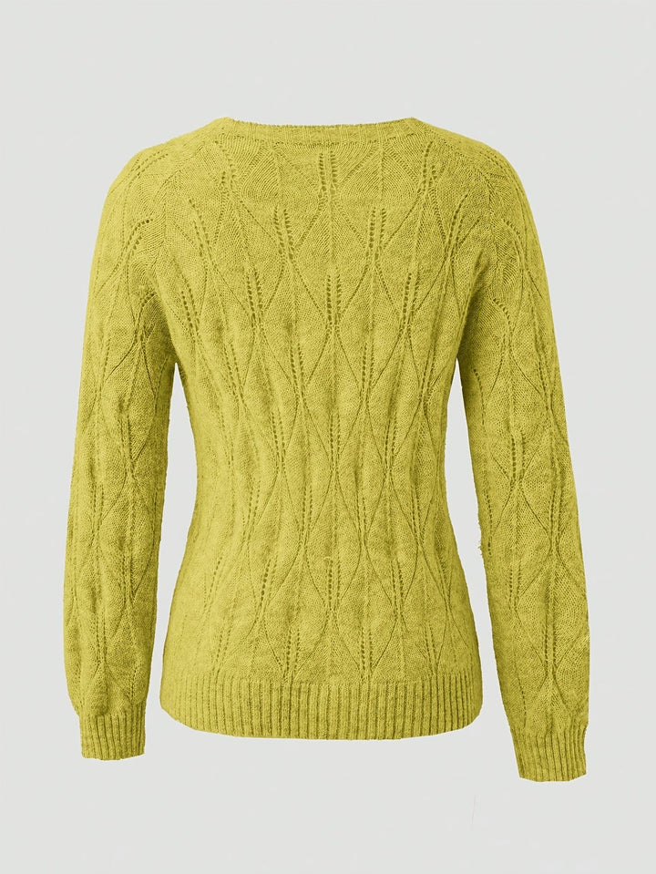 Aurelie | Women's Fuzzy Textured Pearl Button Cardigan