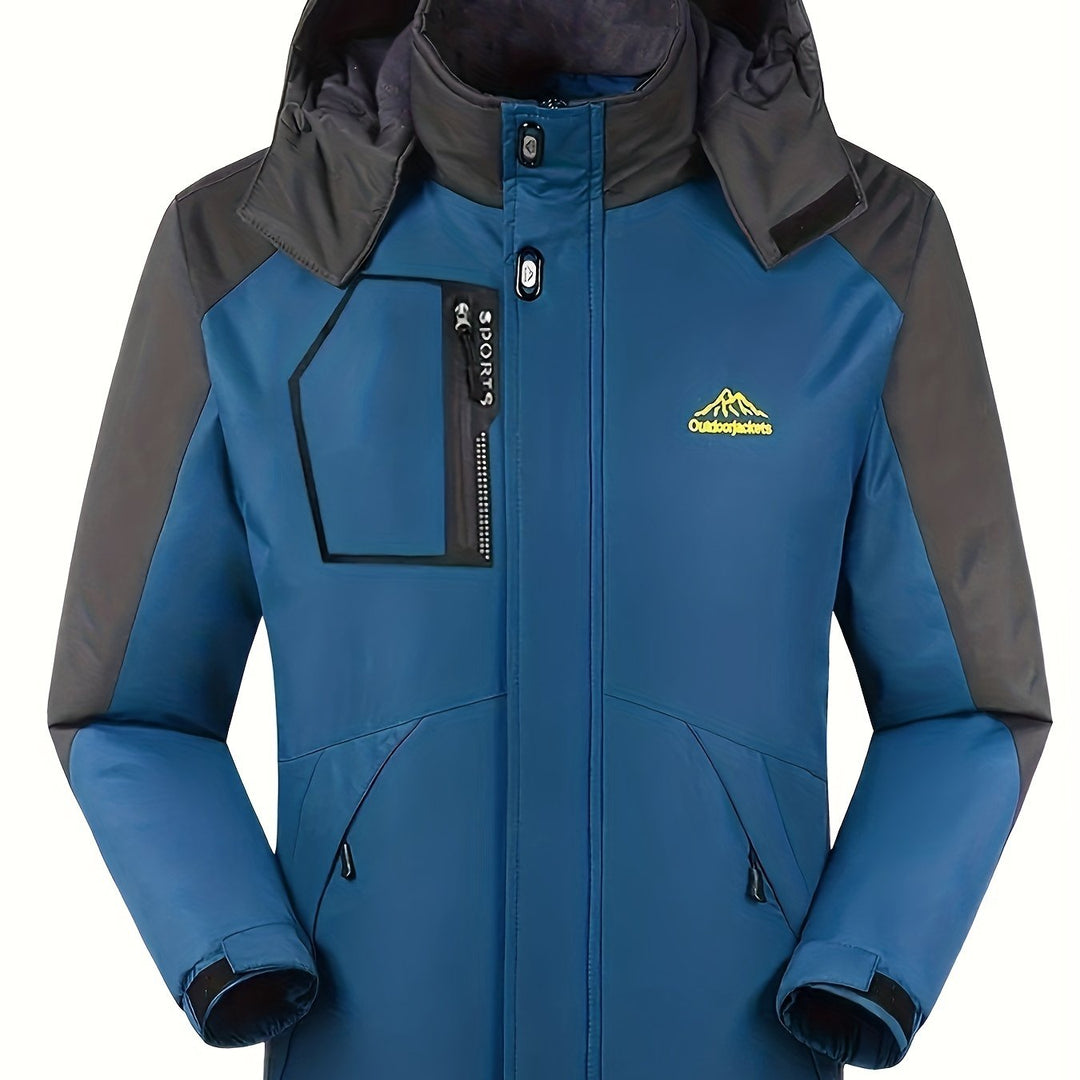 Marcus | Men's Hooded Waterproof Winter Ski Jacket with Multiple Pockets