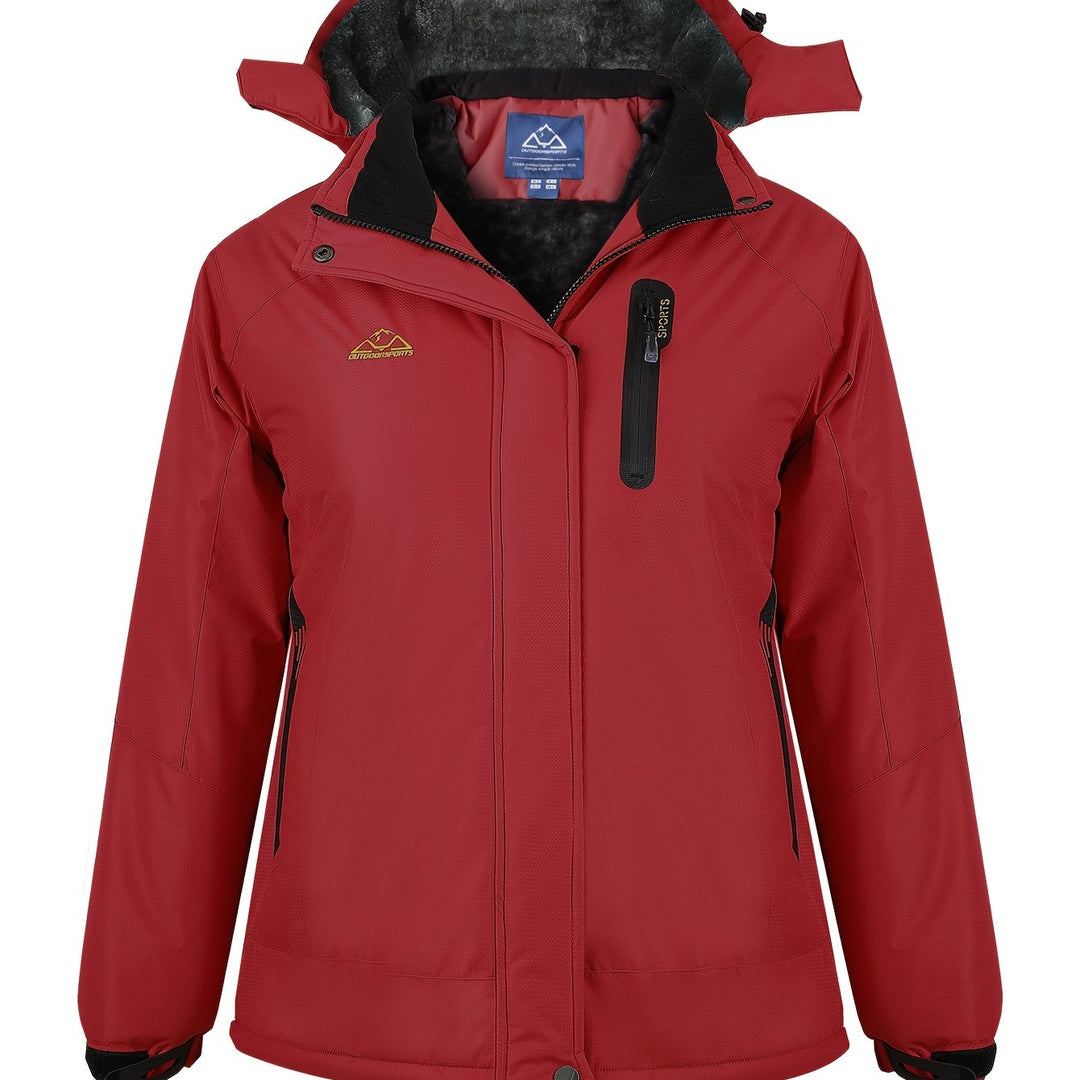 Marisol | Women's Fleece-Lined Hooded Waterproof Ski Jacket