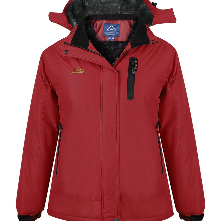 Marisol | Women's Fleece-Lined Hooded Waterproof Ski Jacket