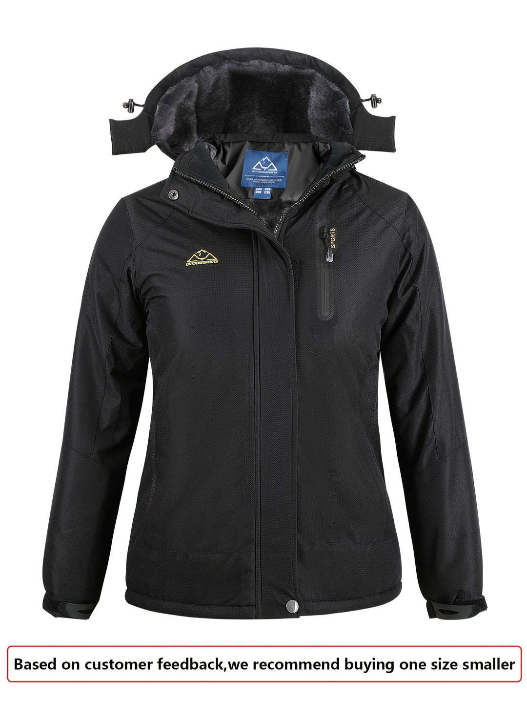 Marisol | Women's Fleece-Lined Hooded Waterproof Ski Jacket