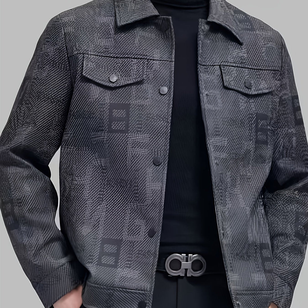 Fletcher | Men's Patterned Trucker Jacket