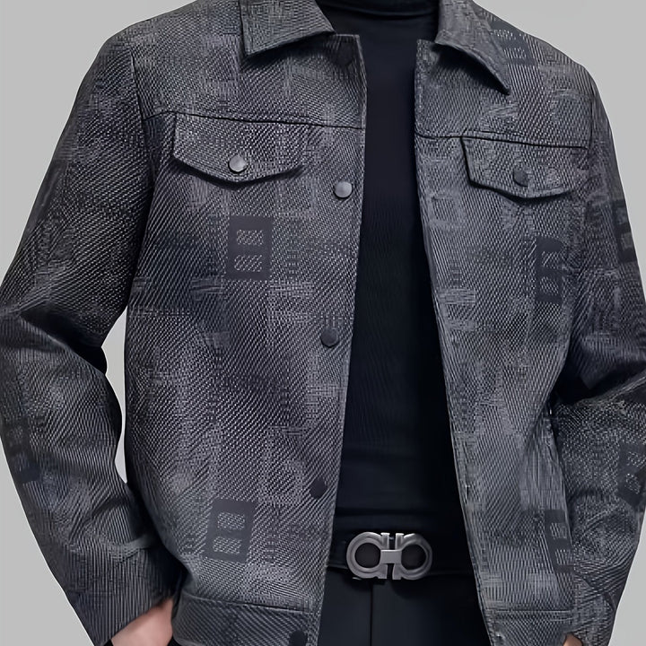 Fletcher | Men's Patterned Trucker Jacket