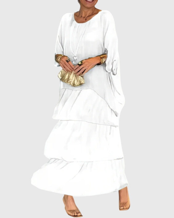 Boho Tiered Casual Flowy Summer Maxi Dress