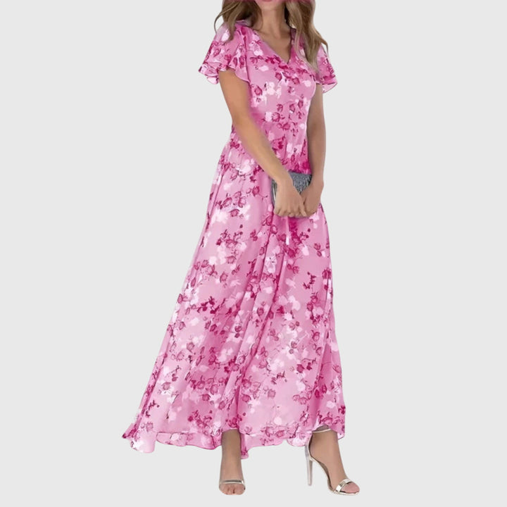 Women's Floral Maxi Dress Wedding Guest