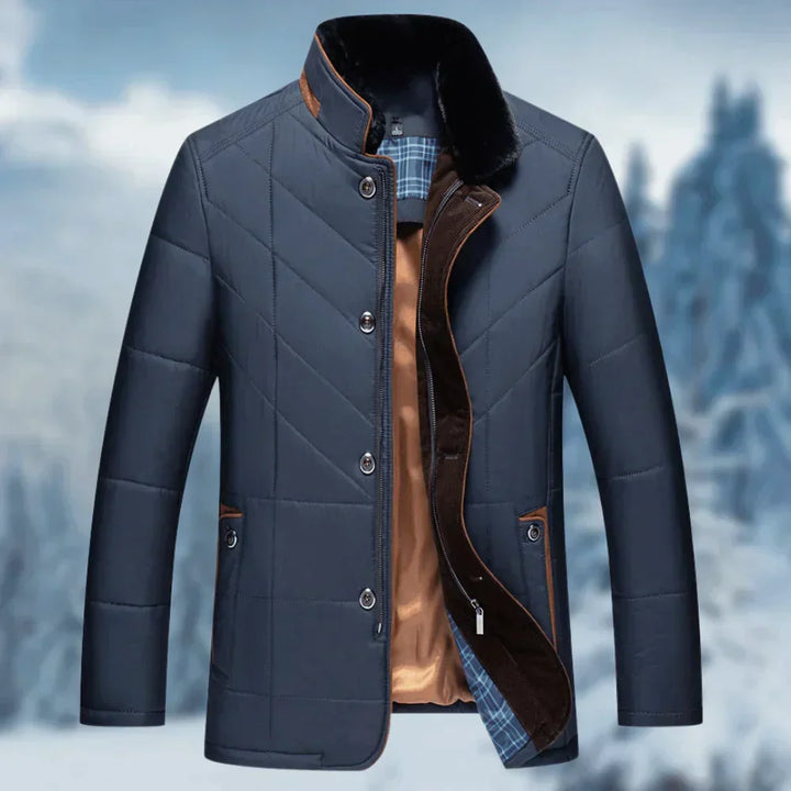 Gideon | Men's Quilted Business Casual Jacket with Stand Collar