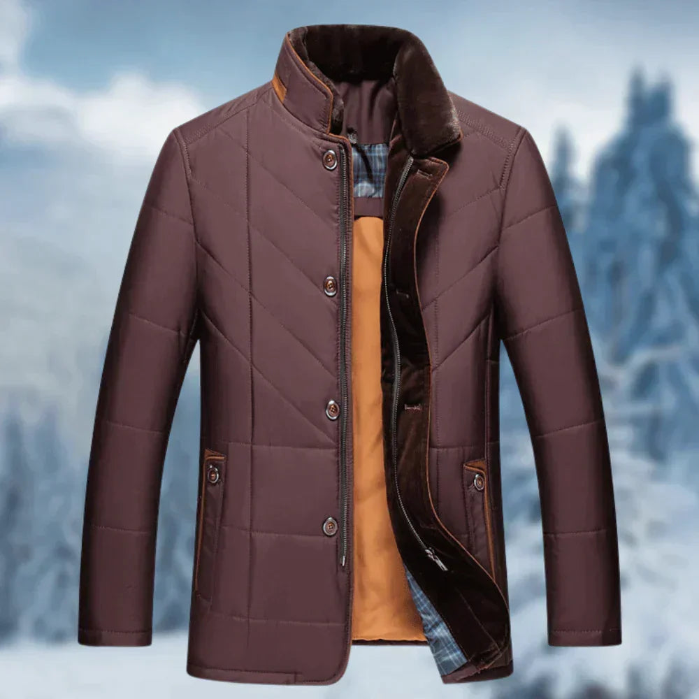 Gideon | Men's Quilted Business Casual Jacket with Stand Collar