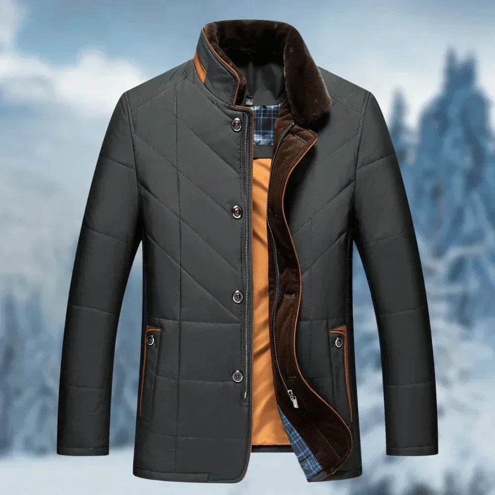 Gideon | Men's Quilted Business Casual Jacket with Stand Collar
