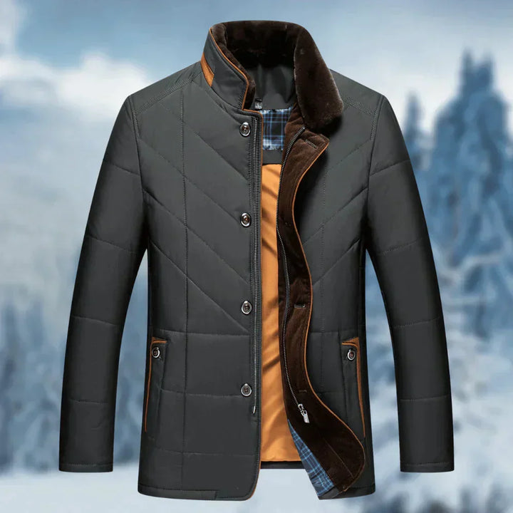 Gideon | Men's Quilted Business Casual Jacket with Stand Collar
