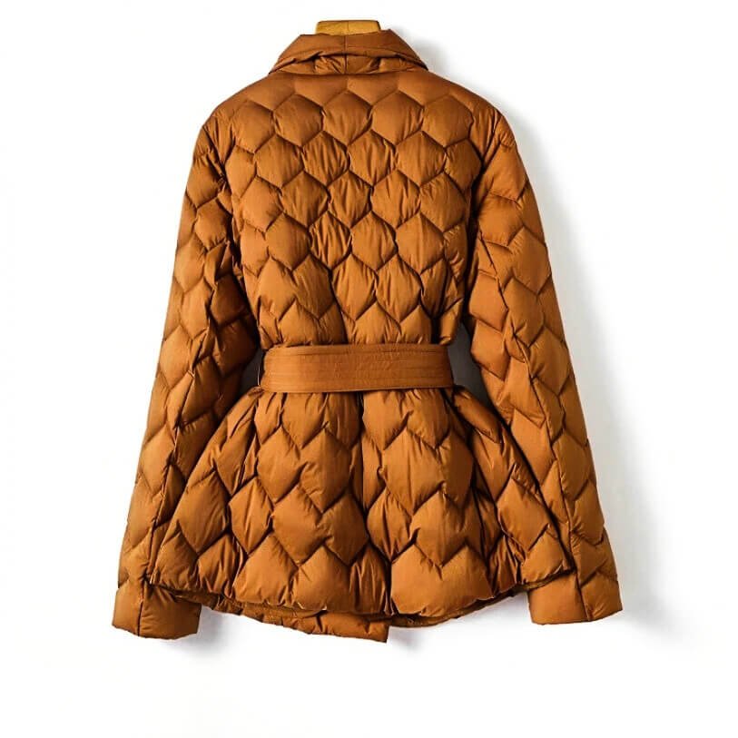 Winnifred | Women's Shawl Collar Belted Quilted Puffer Jacket