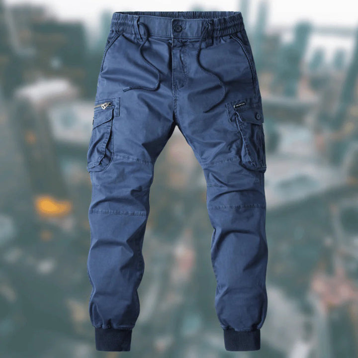 Multi Pocket Zip Detail Elasticated Waist Cargo Jogger Pant