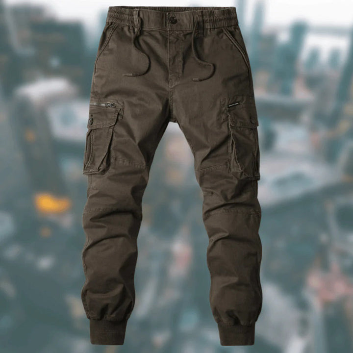 Multi Pocket Zip Detail Elasticated Waist Cargo Jogger Pant