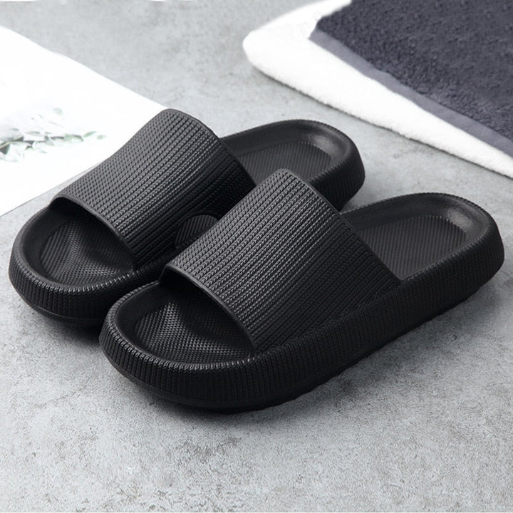 Thick Sole EVA Cushioned Slip On Slide Sandals Women