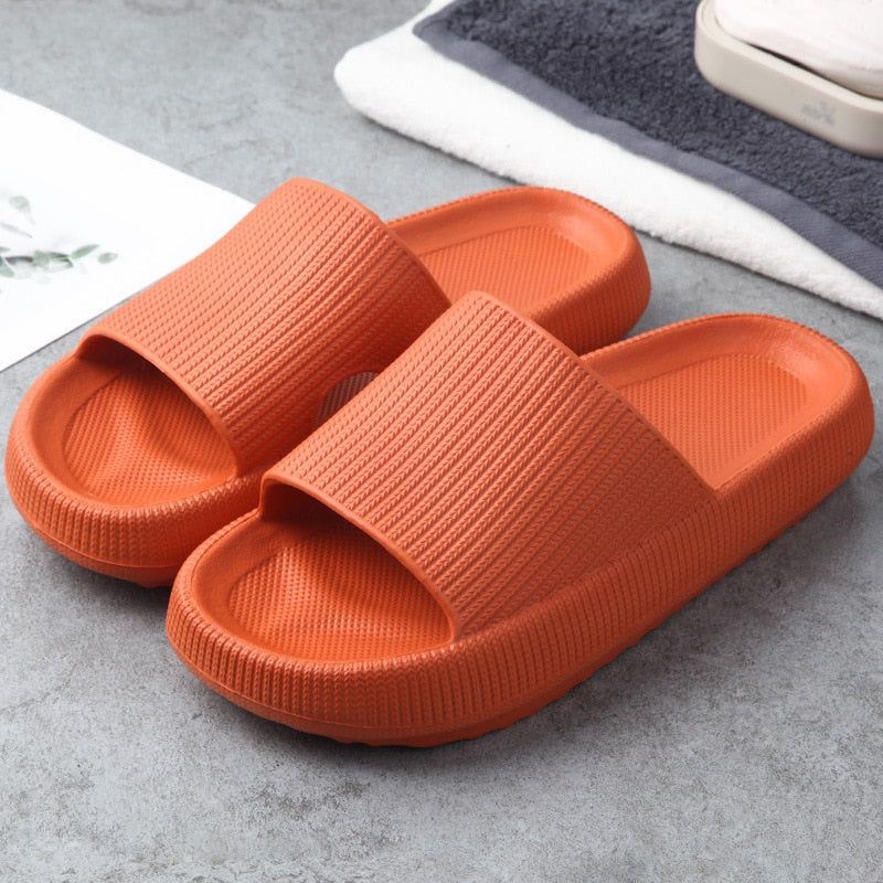 Thick Sole EVA Cushioned Slip On Slide Sandals Women