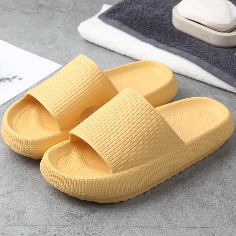 Thick Sole EVA Cushioned Slip On Slide Sandals Women