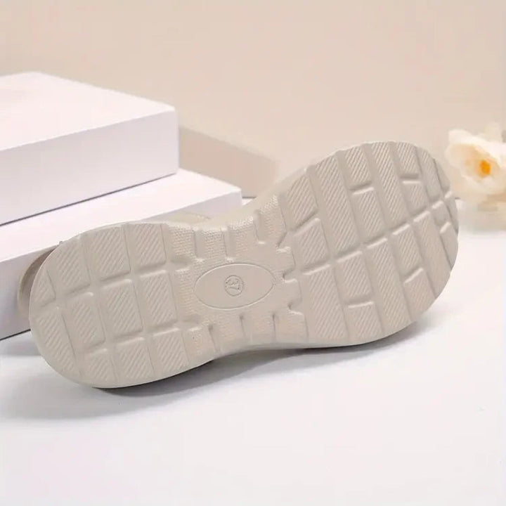 Hook & Loop Strap Open Toe Cushioned Platform Sandals Women
