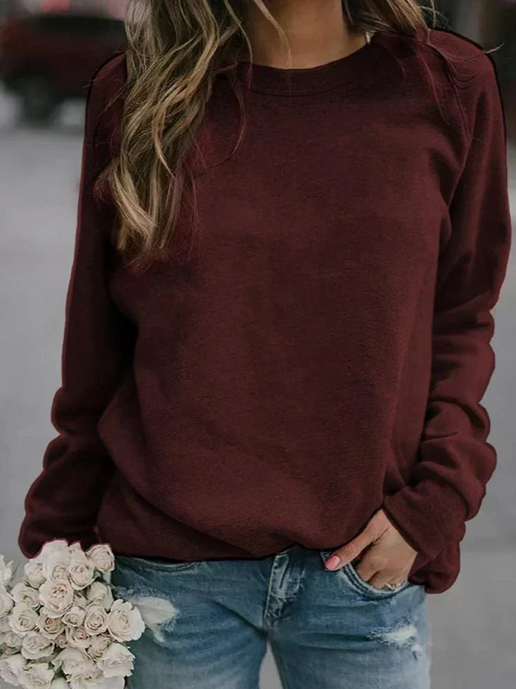 Marcella | Women's Long Sleeve Crew Neck Sweatshirt