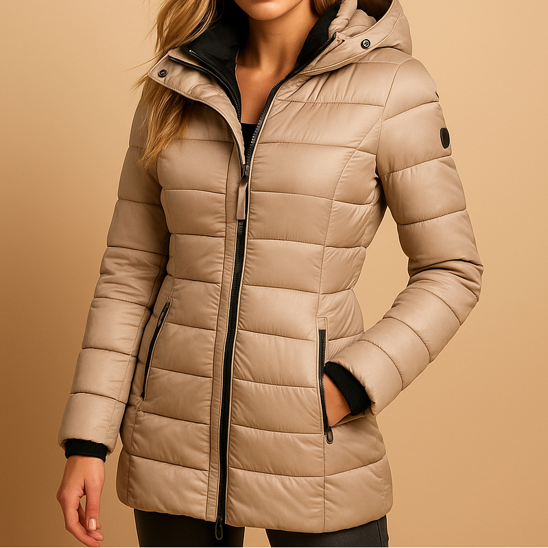 Celeste | Women's Hooded Quilted Puffer Down Jacket