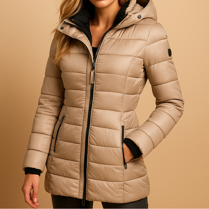 Celeste | Women's Hooded Quilted Puffer Down Jacket
