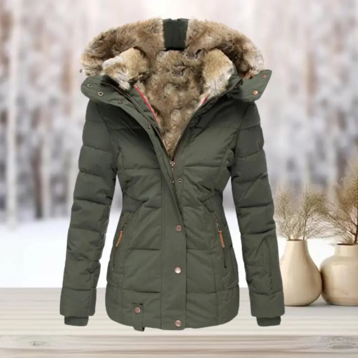 Tallulah | Women's Fitted Hooded Down Puffer Jacket