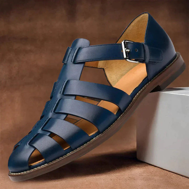 Leather Gladiator Men's Sandals - Casual Summer Shoes