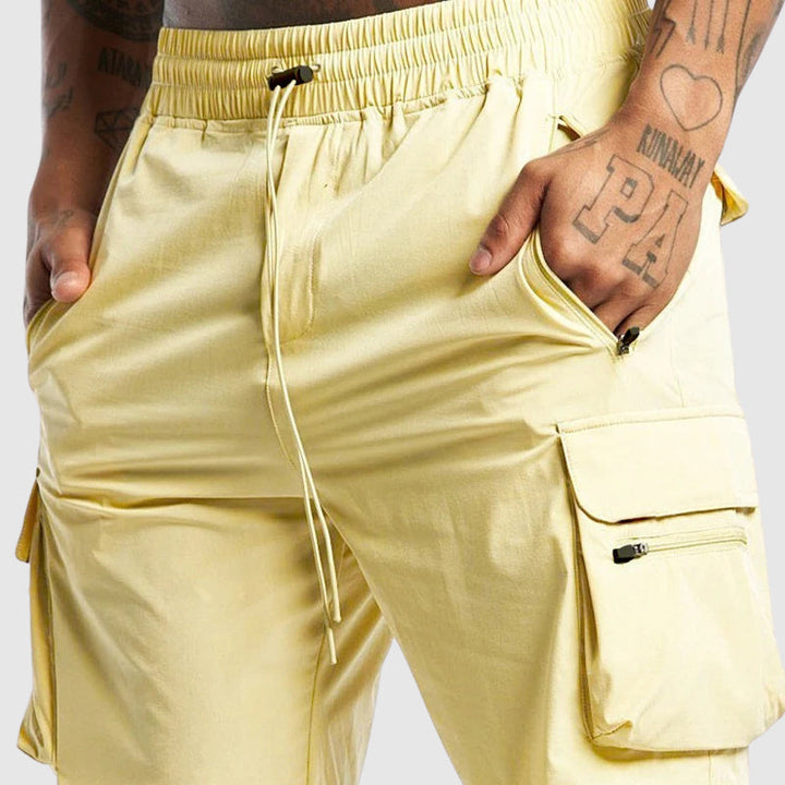 Drawstring Elasticated Flap Pocket Utility Cargo Short