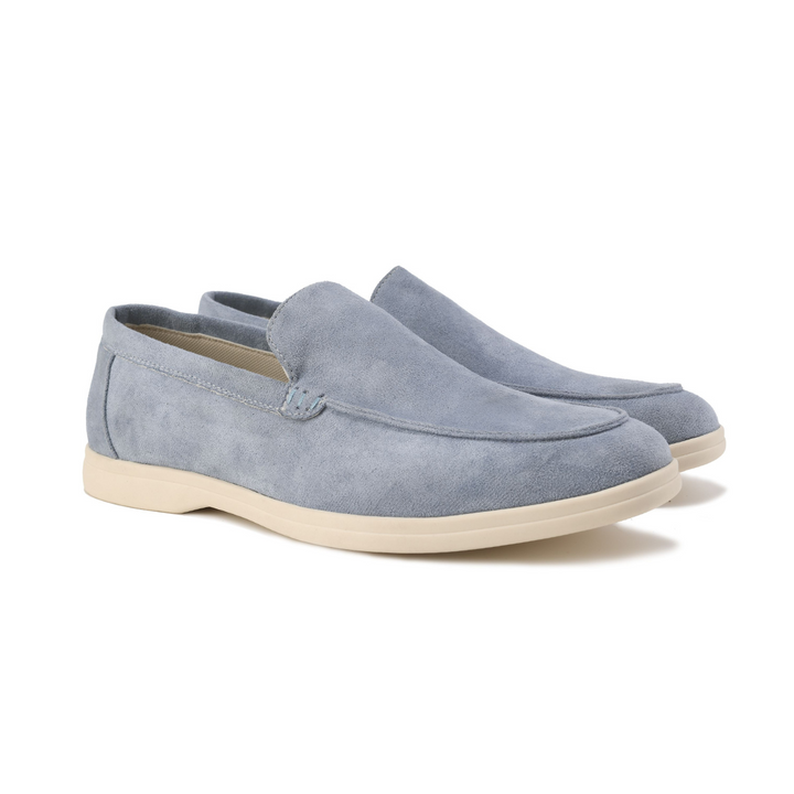 Suede Moc Toe Slip On Casual Lightweight Loafer
