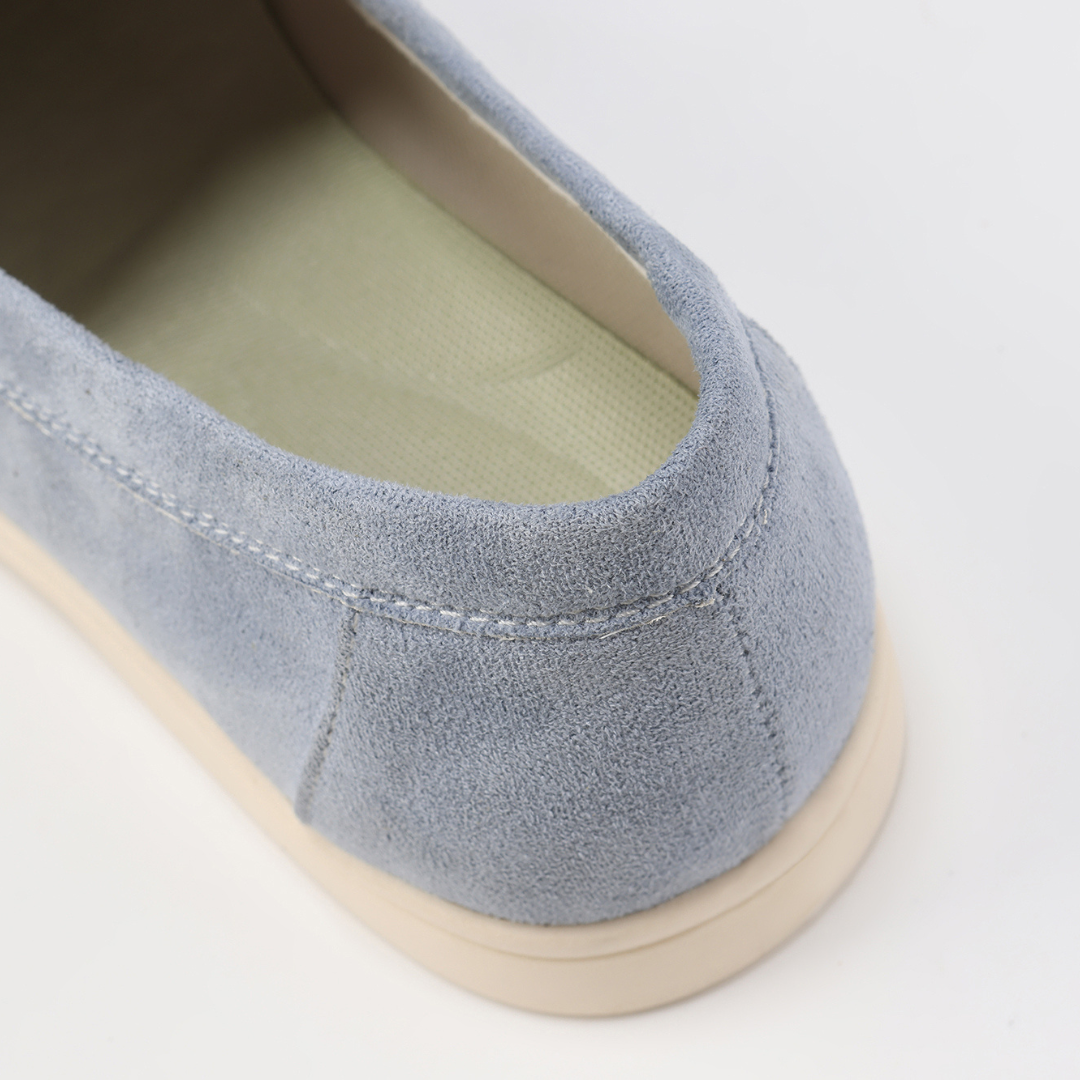 Suede Moc Toe Slip On Casual Lightweight Loafer