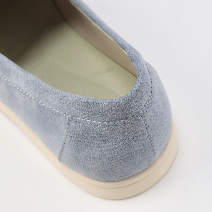 Suede Moc Toe Slip On Casual Lightweight Loafer