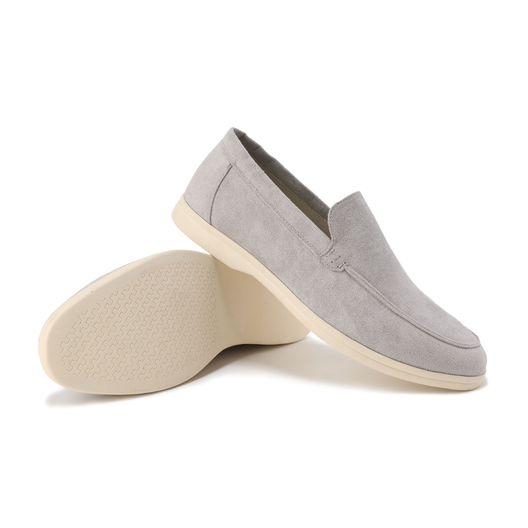 Suede Moc Toe Slip On Casual Lightweight Loafer