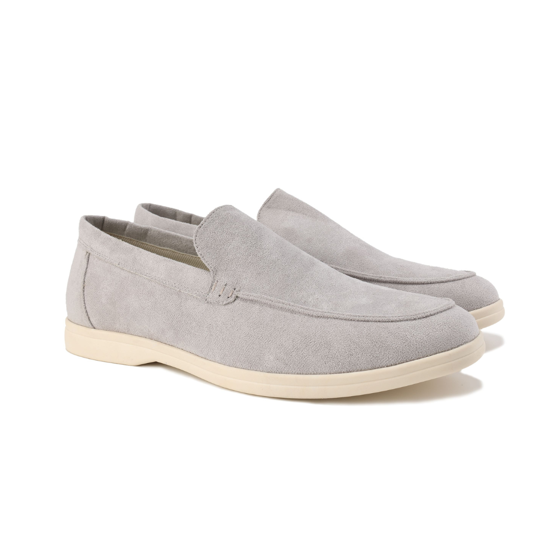 Suede Moc Toe Slip On Casual Lightweight Loafer