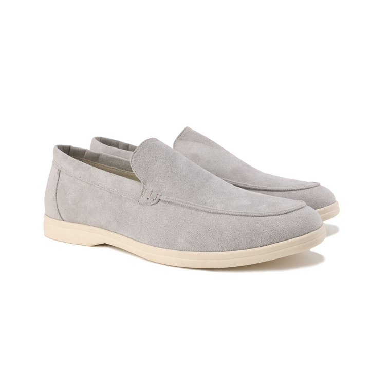 Suede Moc Toe Slip On Casual Lightweight Loafer