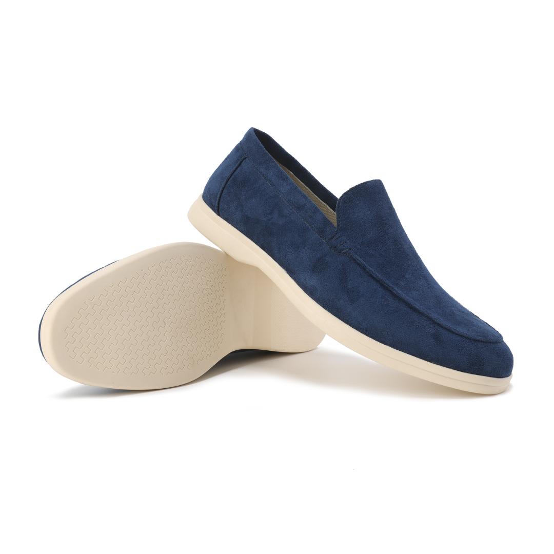 Suede Moc Toe Slip On Casual Lightweight Loafer
