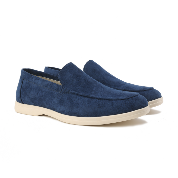 Suede Moc Toe Slip On Casual Lightweight Loafer
