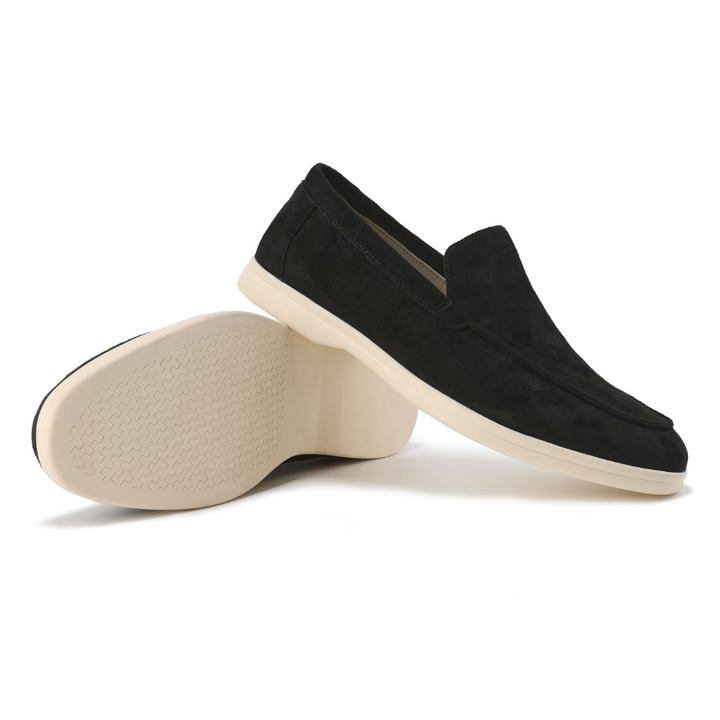 Suede Moc Toe Slip On Casual Lightweight Loafer