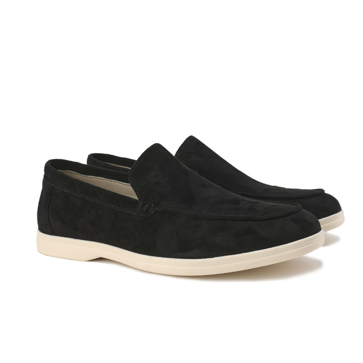 Suede Moc Toe Slip On Casual Lightweight Loafer