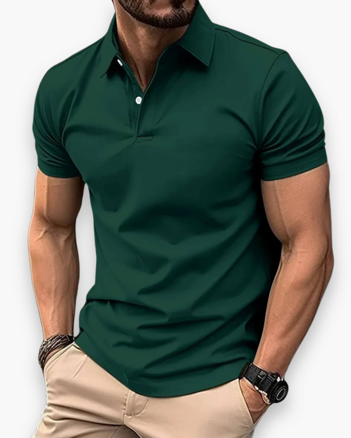 Slim Fit Short Sleeve Performance Polo Shirt Men