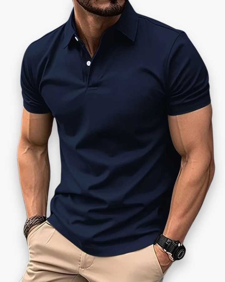 Slim Fit Short Sleeve Performance Polo Shirt Men