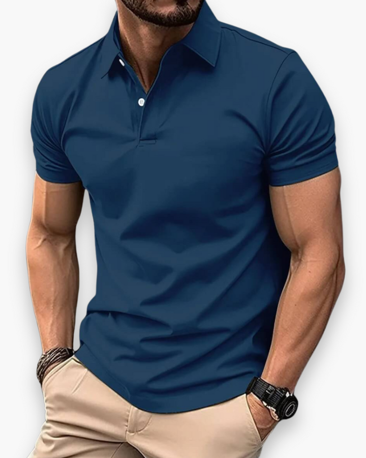 Slim Fit Short Sleeve Performance Polo Shirt Men