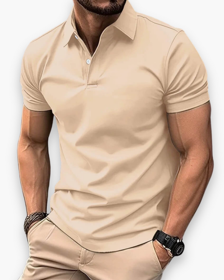 Slim Fit Short Sleeve Performance Polo Shirt Men