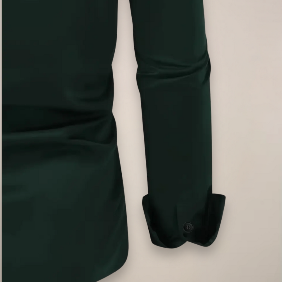 Slim Fit Long Sleeve Smart Casual Shirt Men